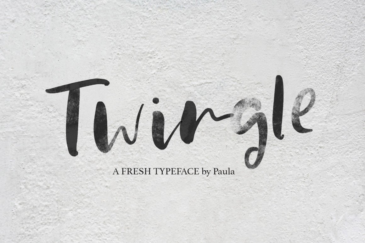 Twingle | Scrip + SVG Font cover image.