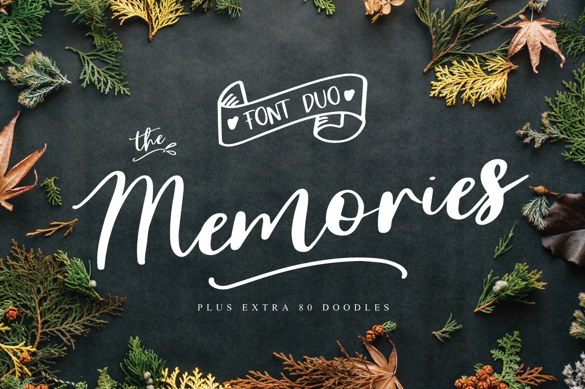 The Memorie Font DUO & Doodle cover image.