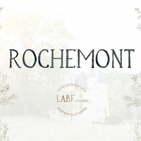 Rochemont Hand lettered serif cover image.