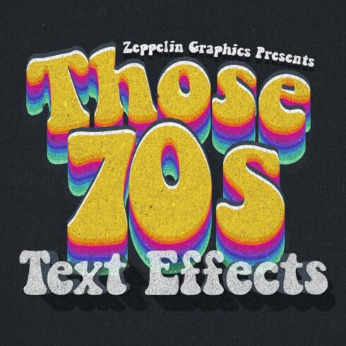 70s Text Effects for Photoshopcover image.