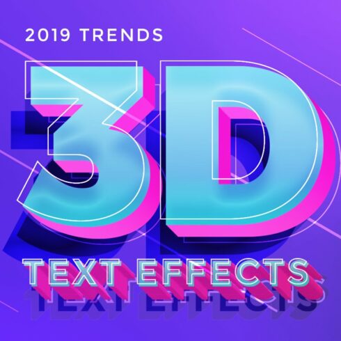 3D Text Effects New Trendscover image.