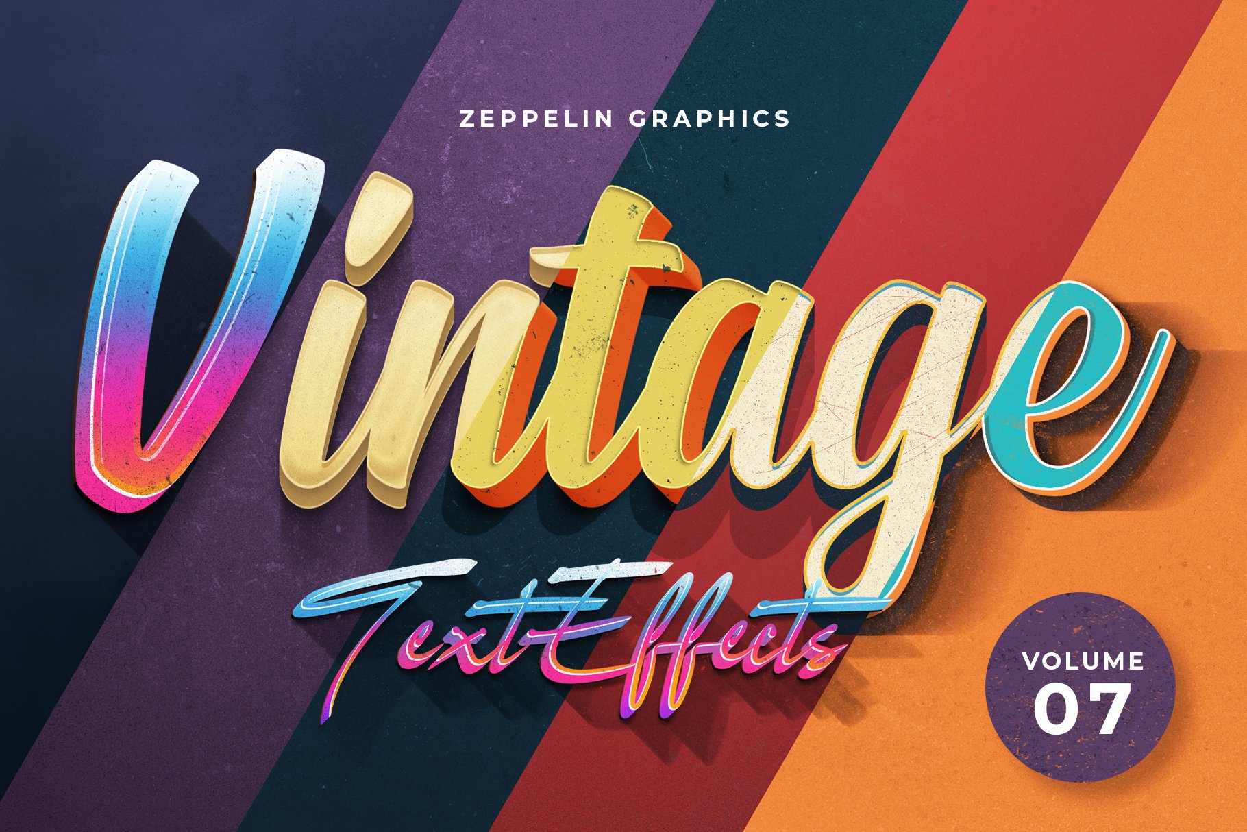 Vintage Text Effects Vol.7cover image.
