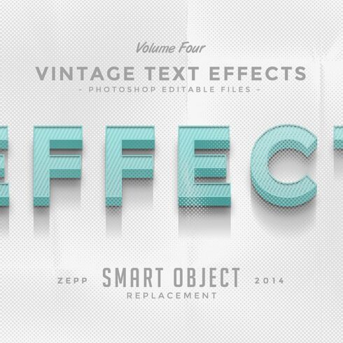 Vintage Text Effects Vol.4cover image.