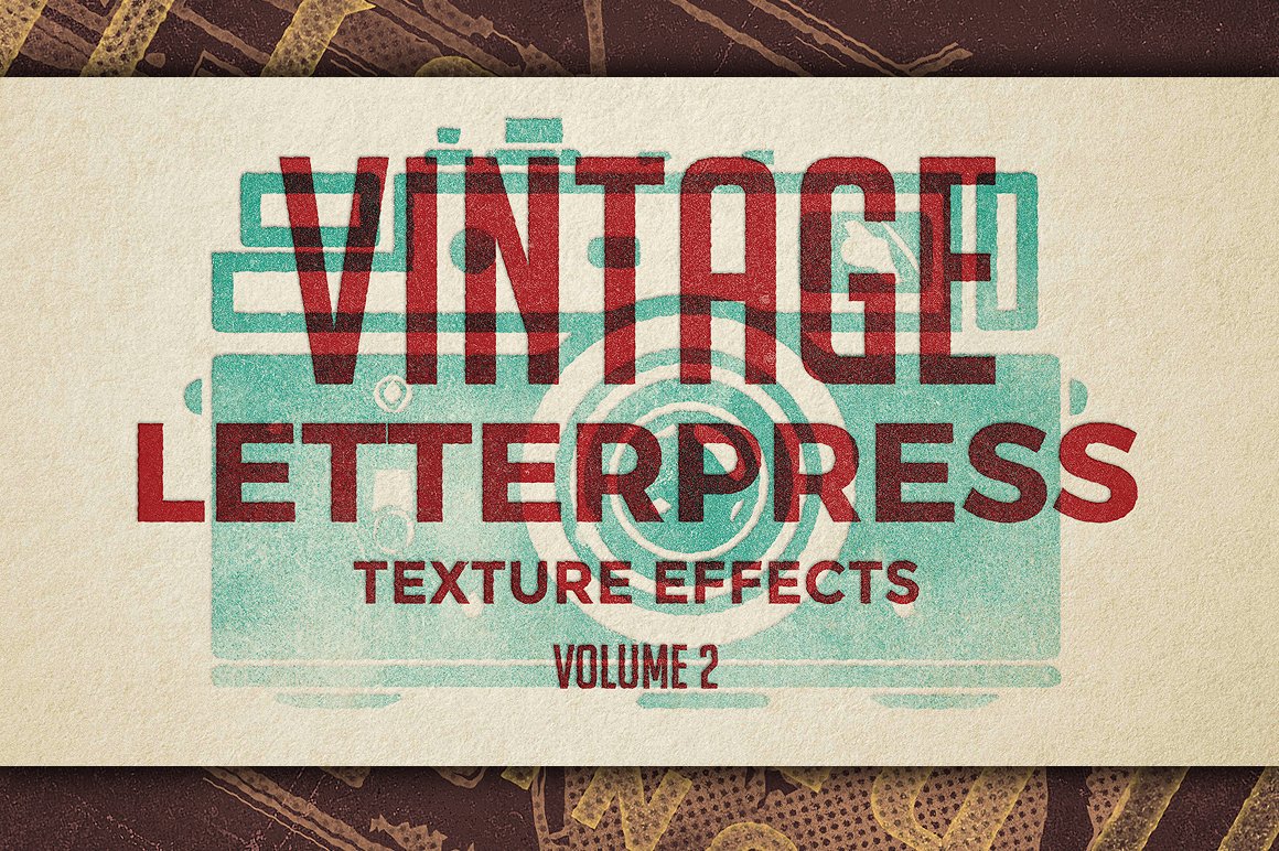 Vintage Letterpress Effects Vol.2cover image.