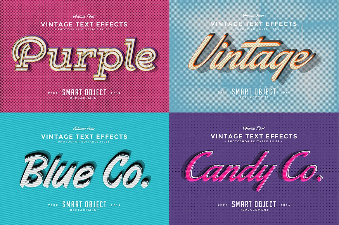Vintage Text Effects Vol.4preview image.