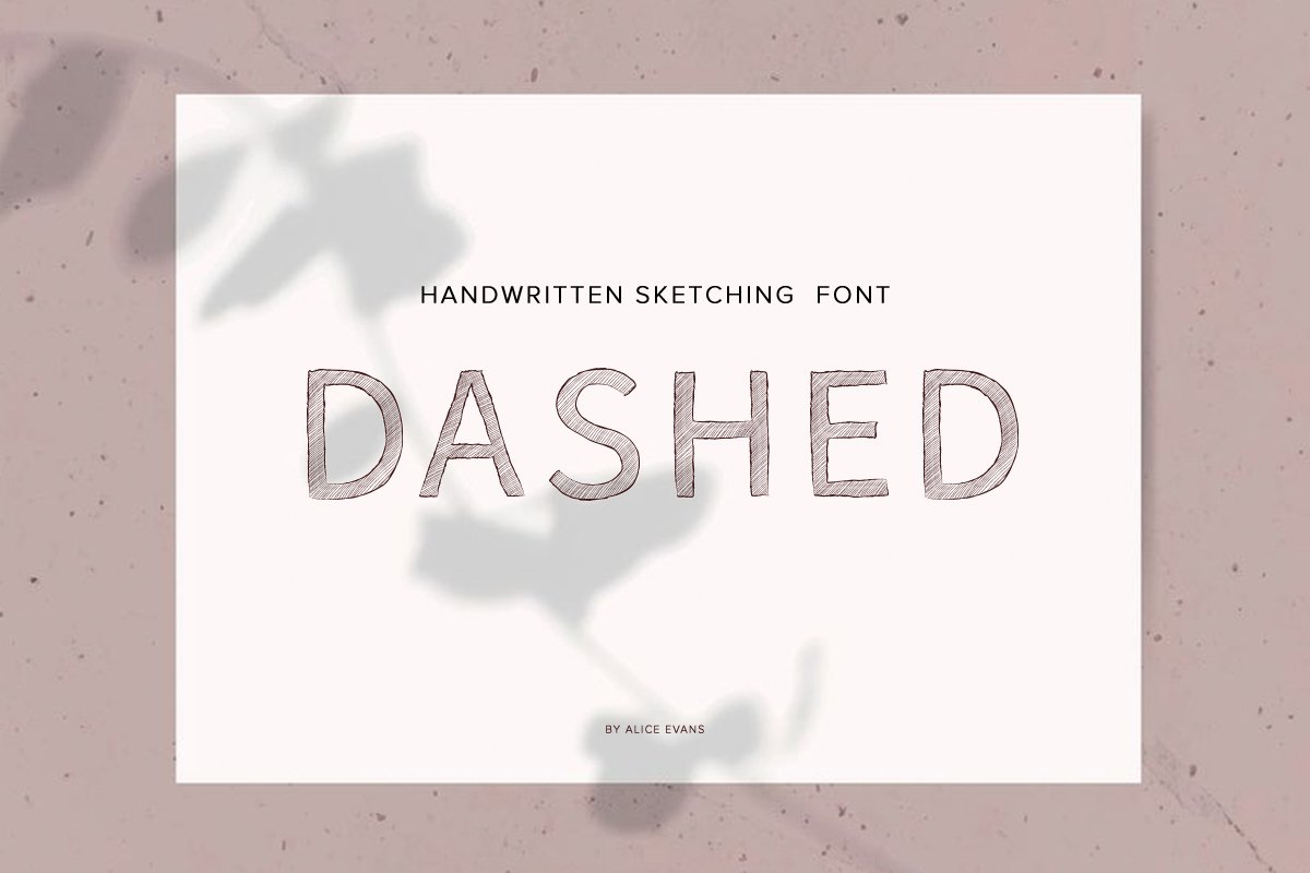 Dashed Handwritten Alphabet cover image.