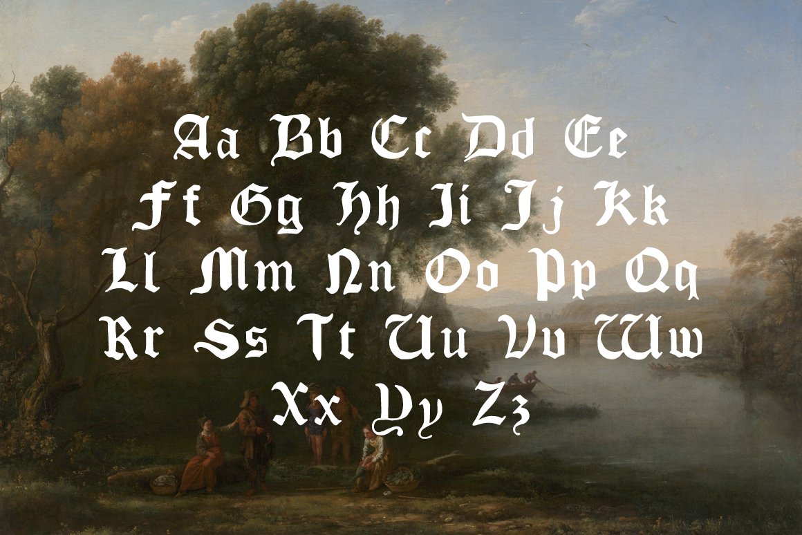 Bardolatry Handwritten Blackletter preview image.