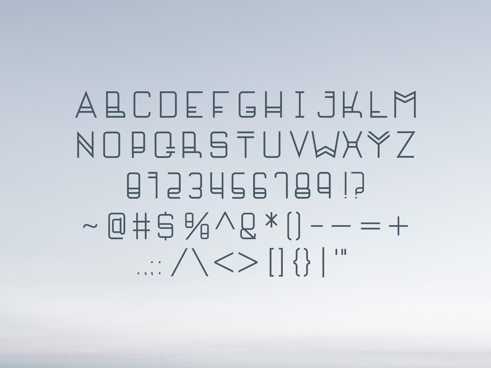 Horizon Font preview image.