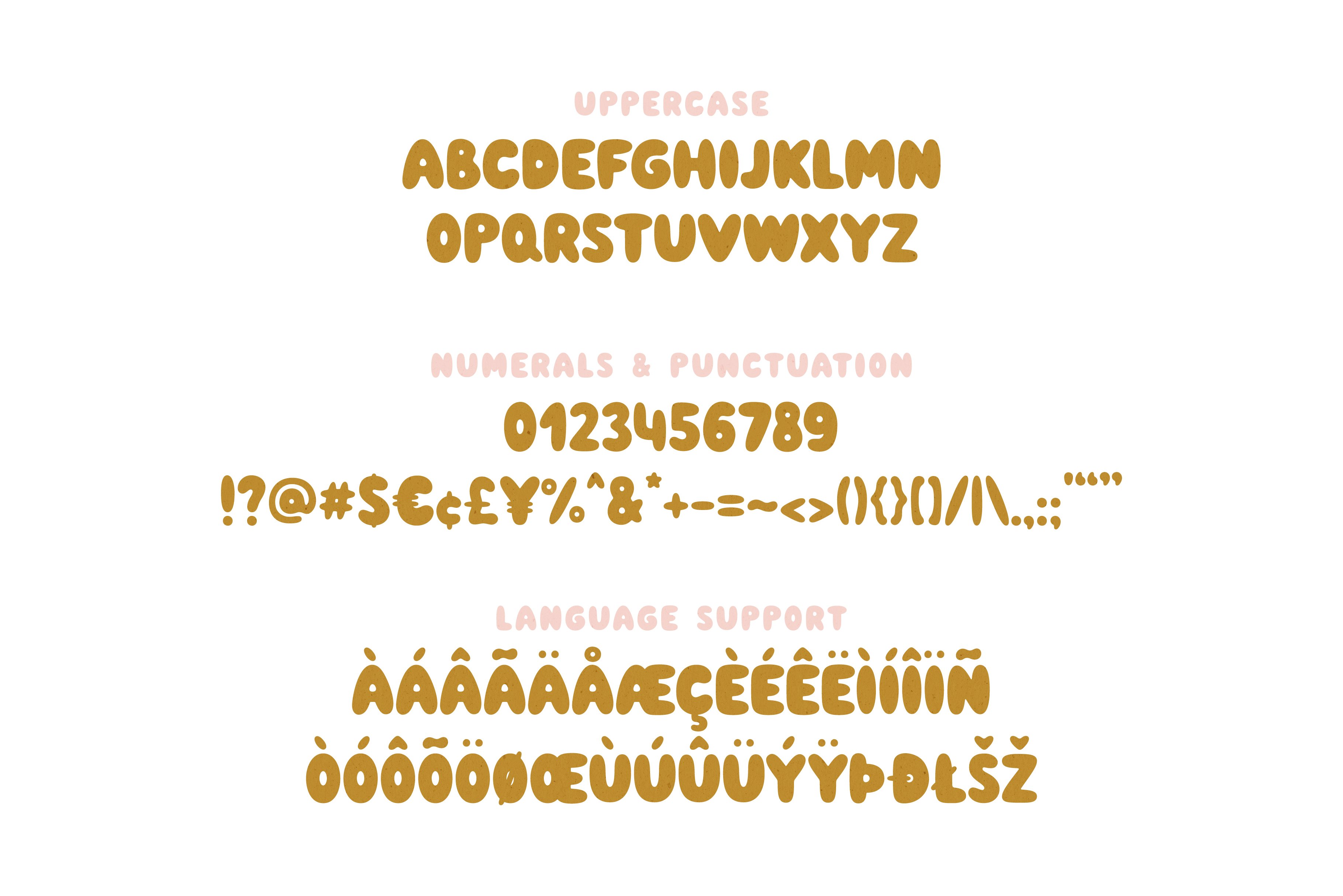 Simply Kind - Bubble Font preview image.