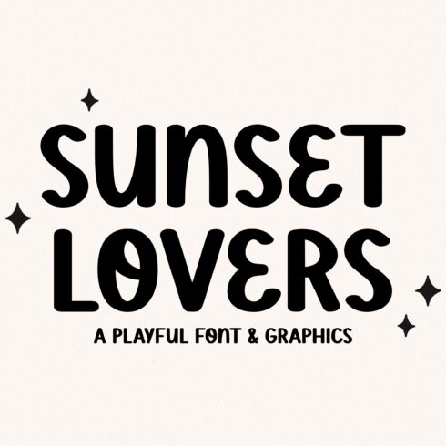 Sunset Lovers - Playful Font cover image.