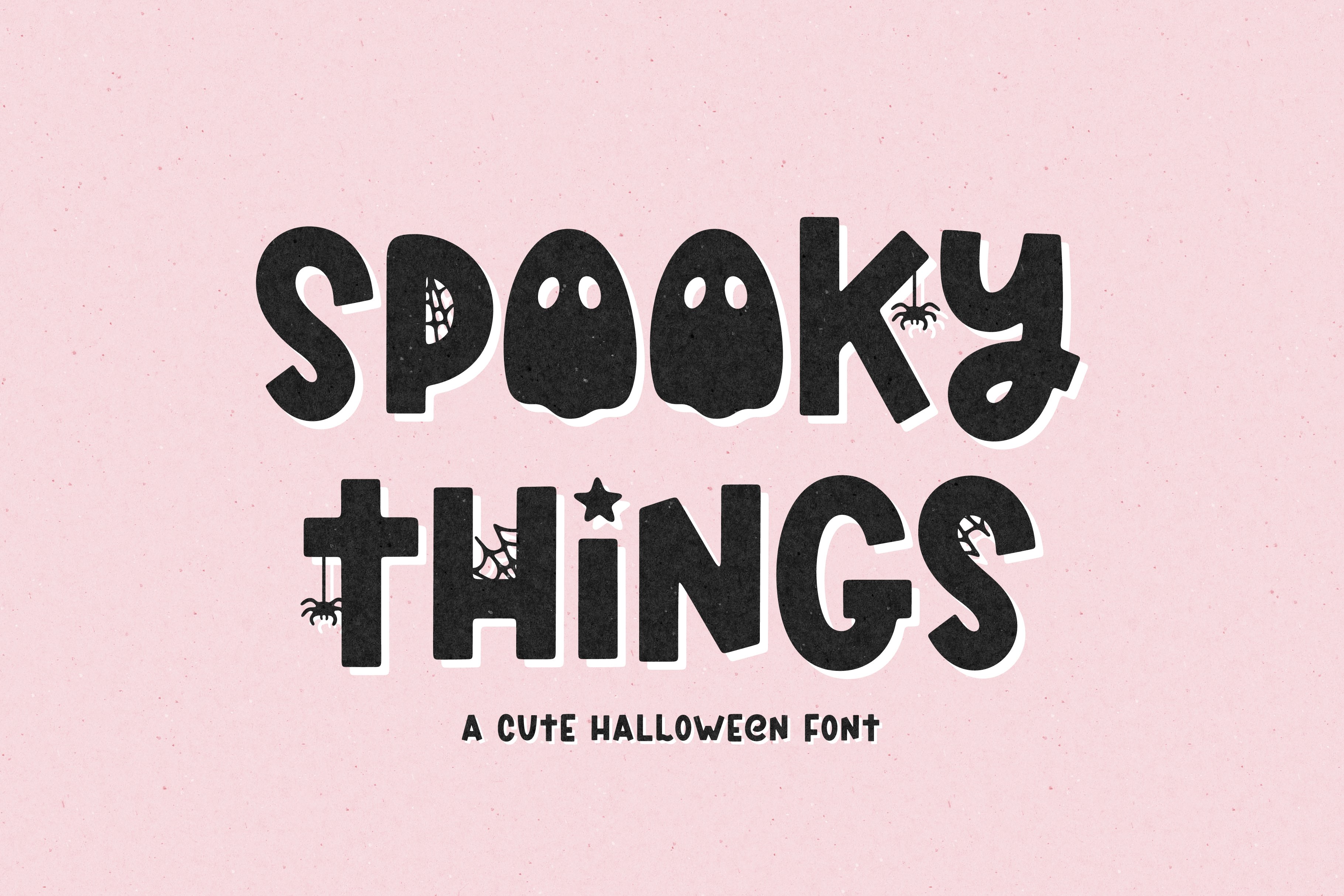 Spooky Things - Cute Halloween Font cover image.