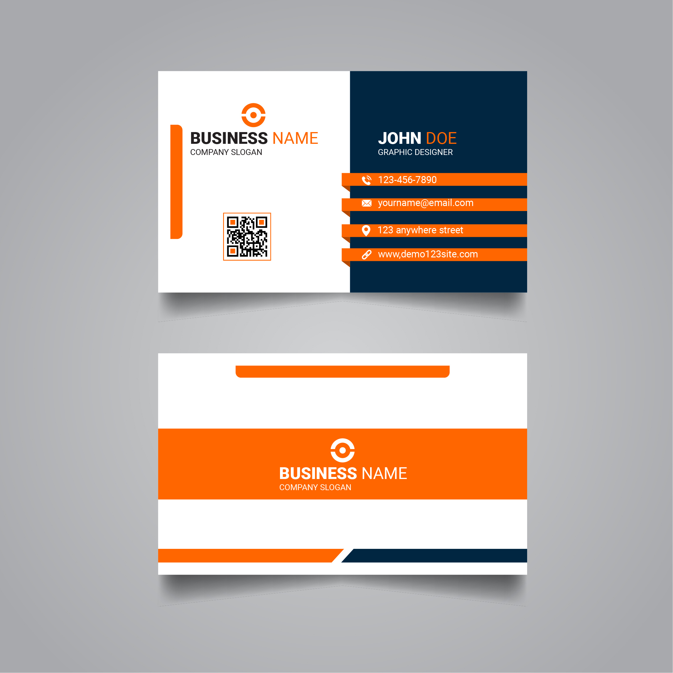 Business card template design cover image.