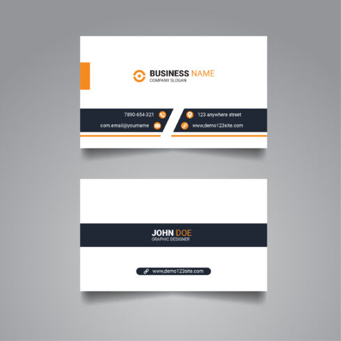 Creative business card template design cover image.