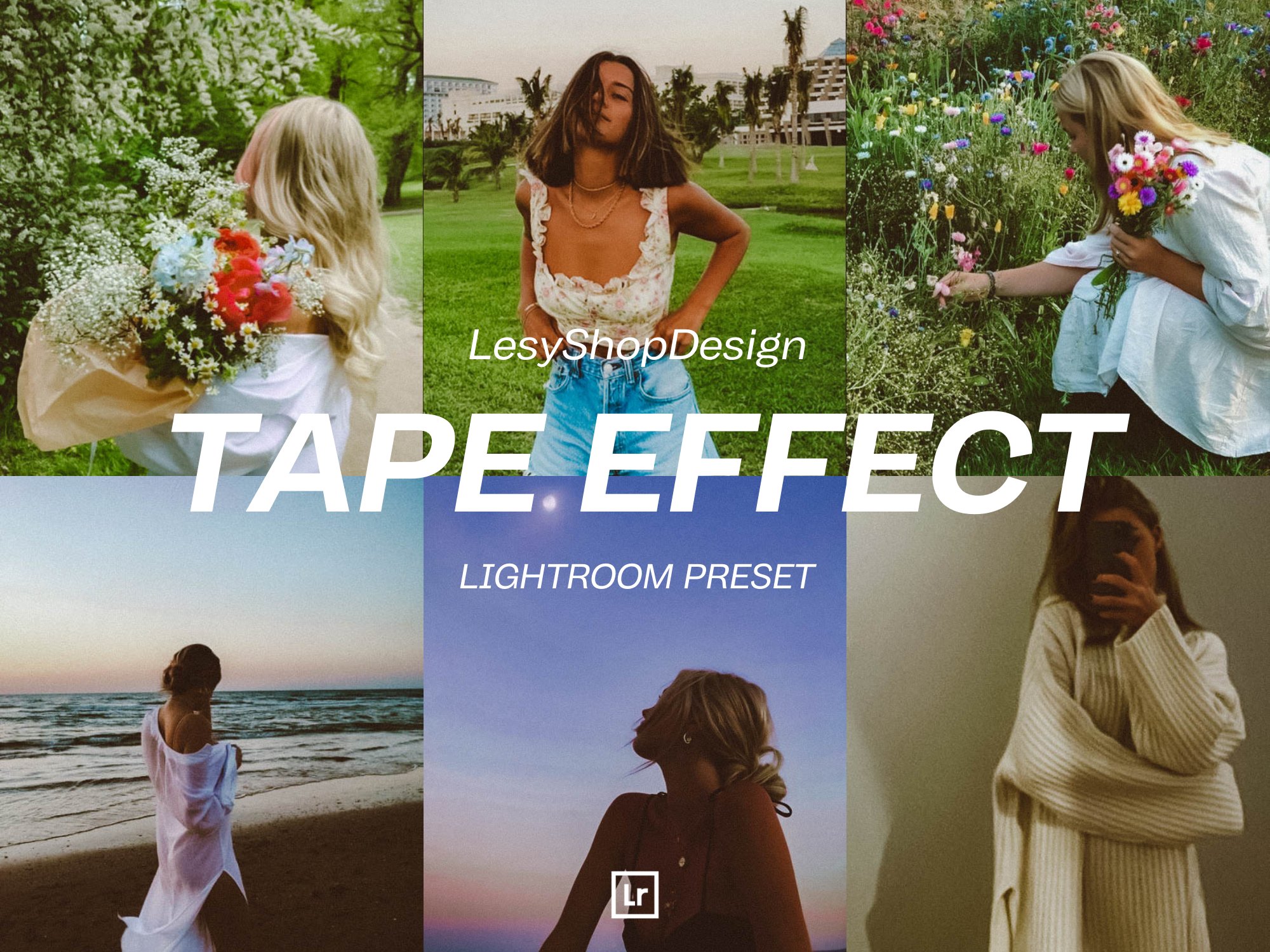 Tape Effect Lightroom Mobile Presetcover image.