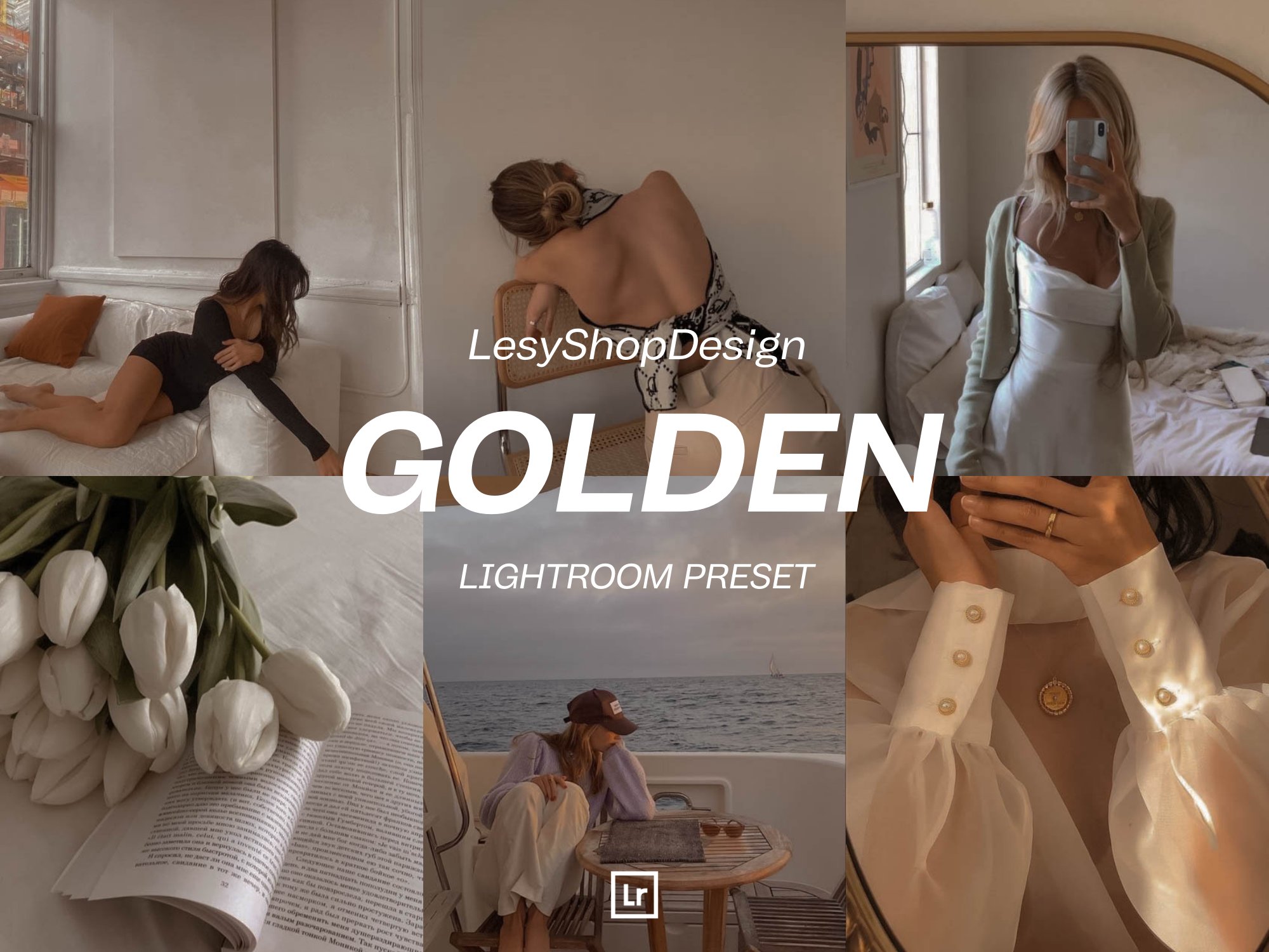 Golden Lightroom Mobile Presetcover image.