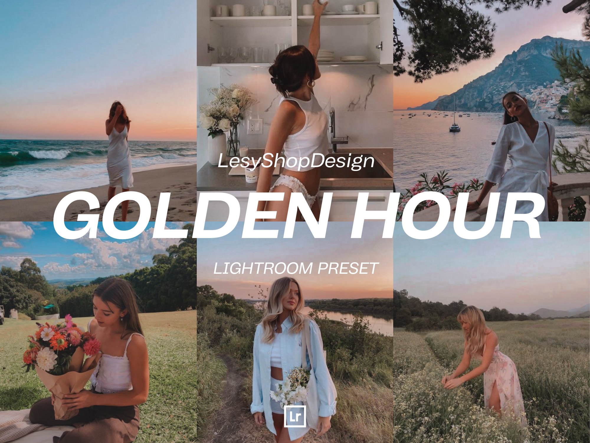 Golden Hour Lightroom Mobile Presetcover image.