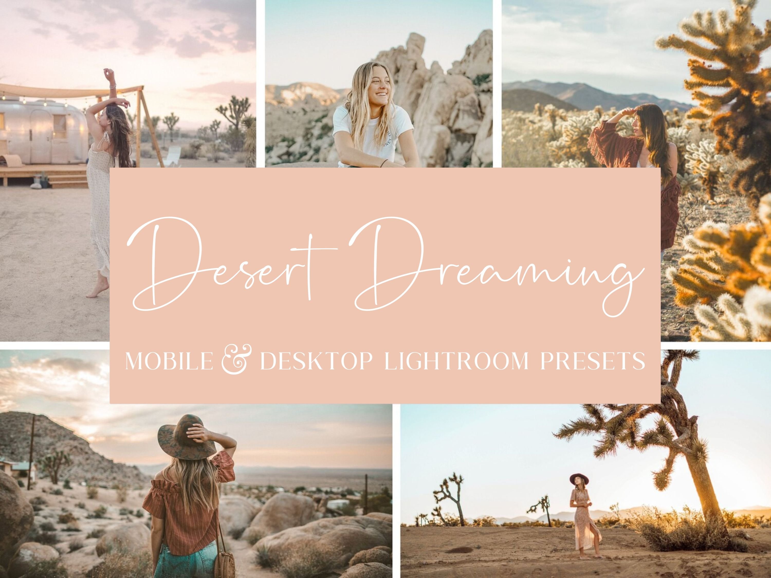 5 DESERT DREAMING LIGHTROOM PRESETScover image.