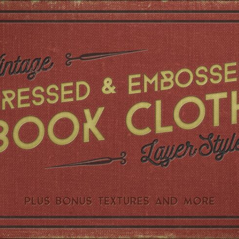 Vintage Pressed Book Cloth Styles+cover image.