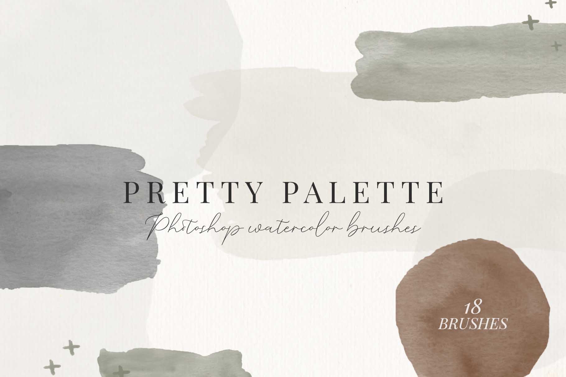 Pretty Palette PS Watercolor Brushescover image.