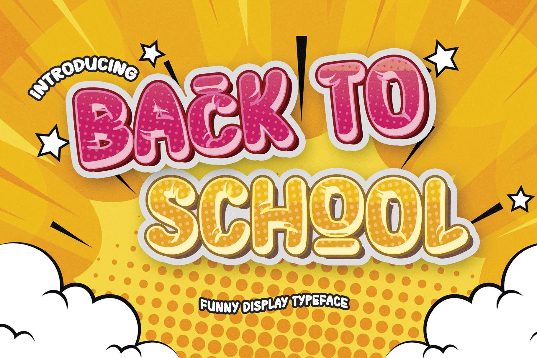 Back To School | Funny Display Font cover image.
