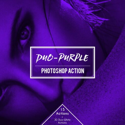 Duo-Purple Duotone Photoshop Actioncover image.