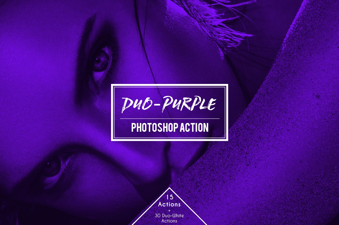 Duo-Purple Duotone Photoshop Actioncover image.