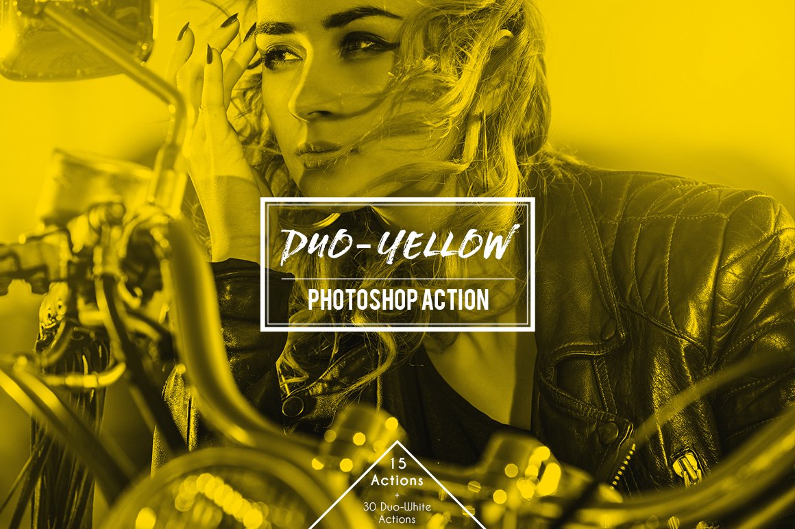Duo-Yellow Duotone Photoshop Actioncover image.
