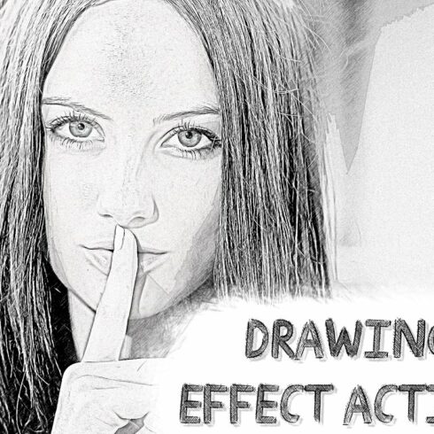 Drawing Effect Photoshop Actioncover image.