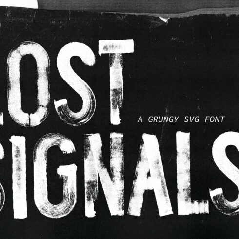 Lost Signals Grungy SVG Fontcover image.