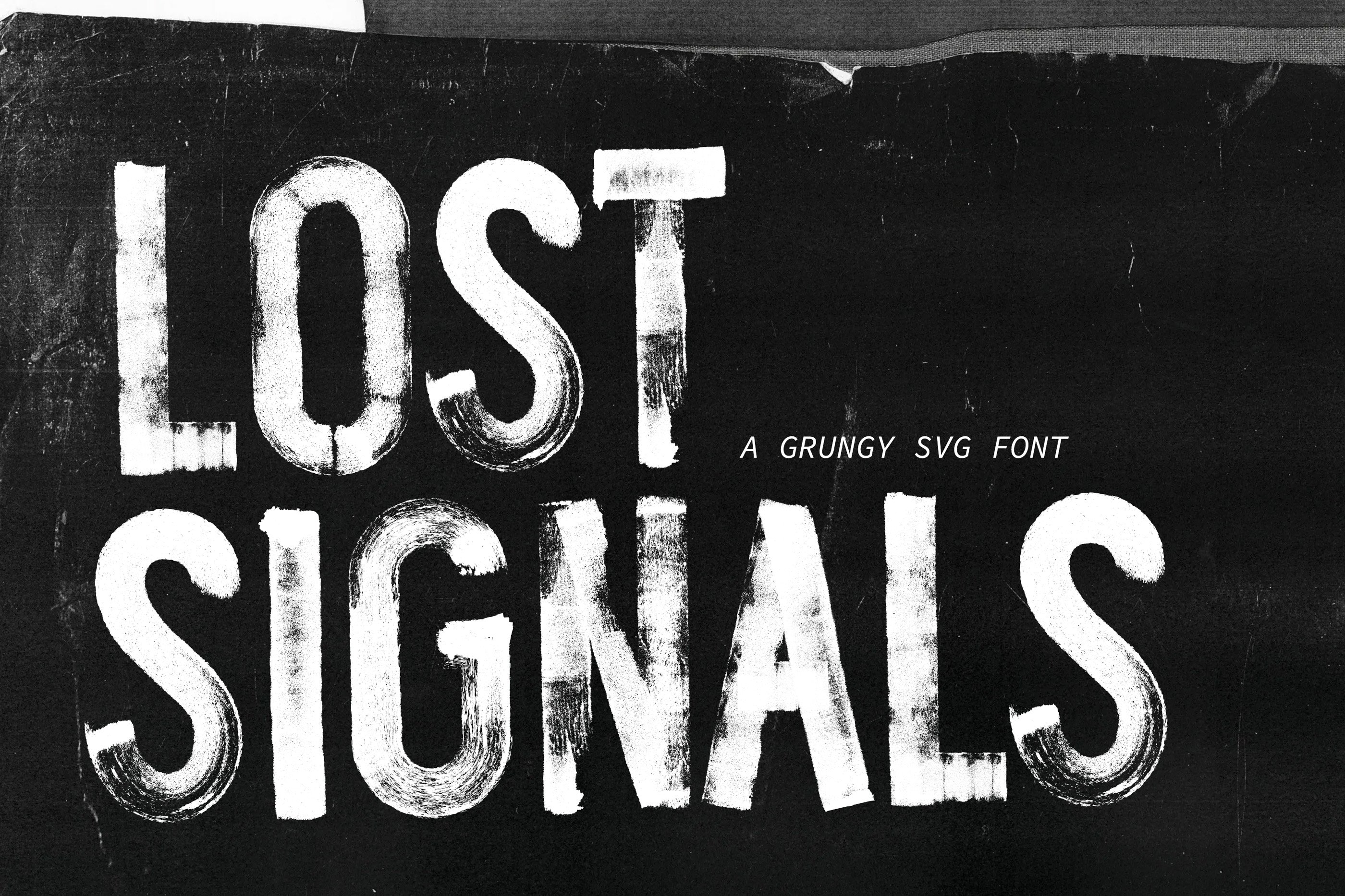 Lost Signals Grungy SVG Fontcover image.