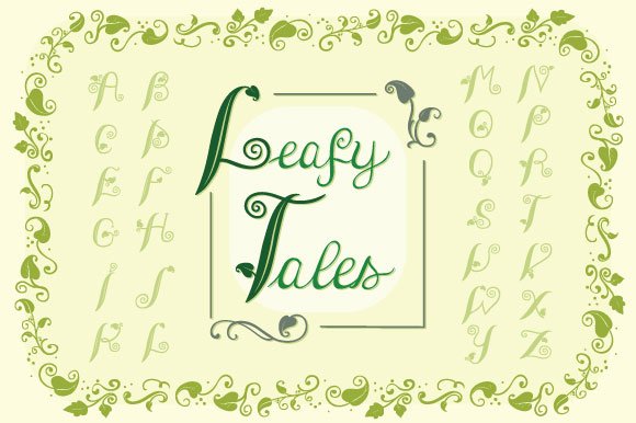 Leafy Tales Fonts cover image.