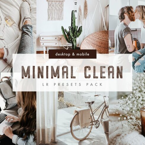 Minimal Clean Lightroom Presets Packcover image.