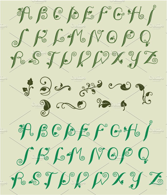 Leafy Tales Fonts preview image.