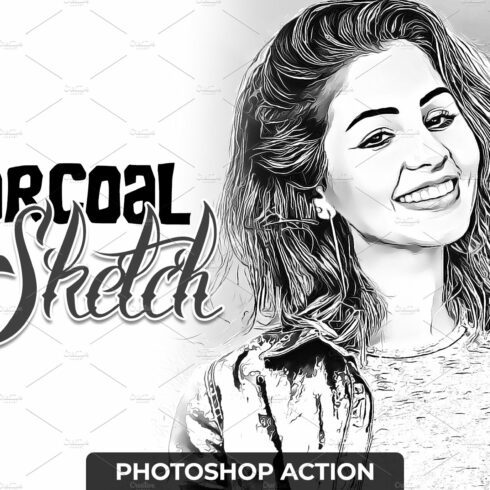 Charcoal Sketch Photoshop Actioncover image.