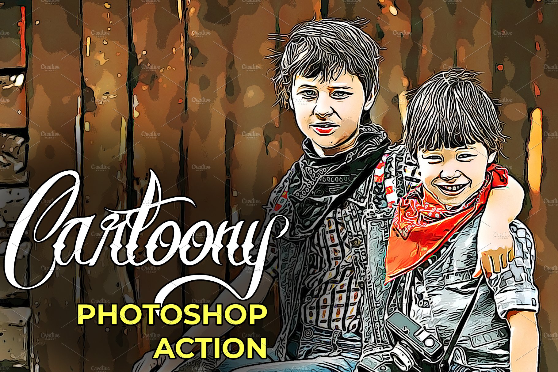 Cartoony Photoshop Actioncover image.