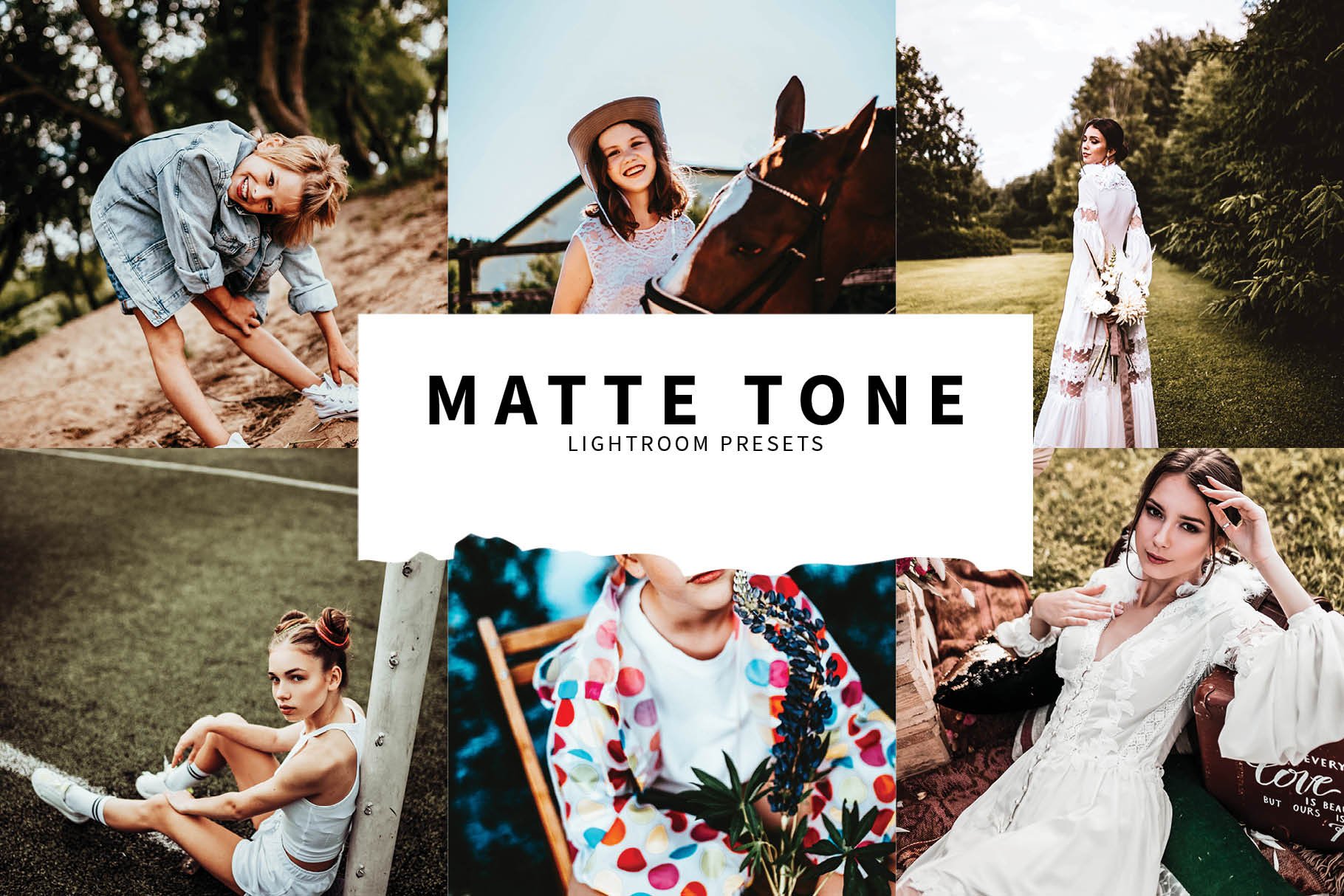 10 Matte Tone Lightroom Presetscover image.