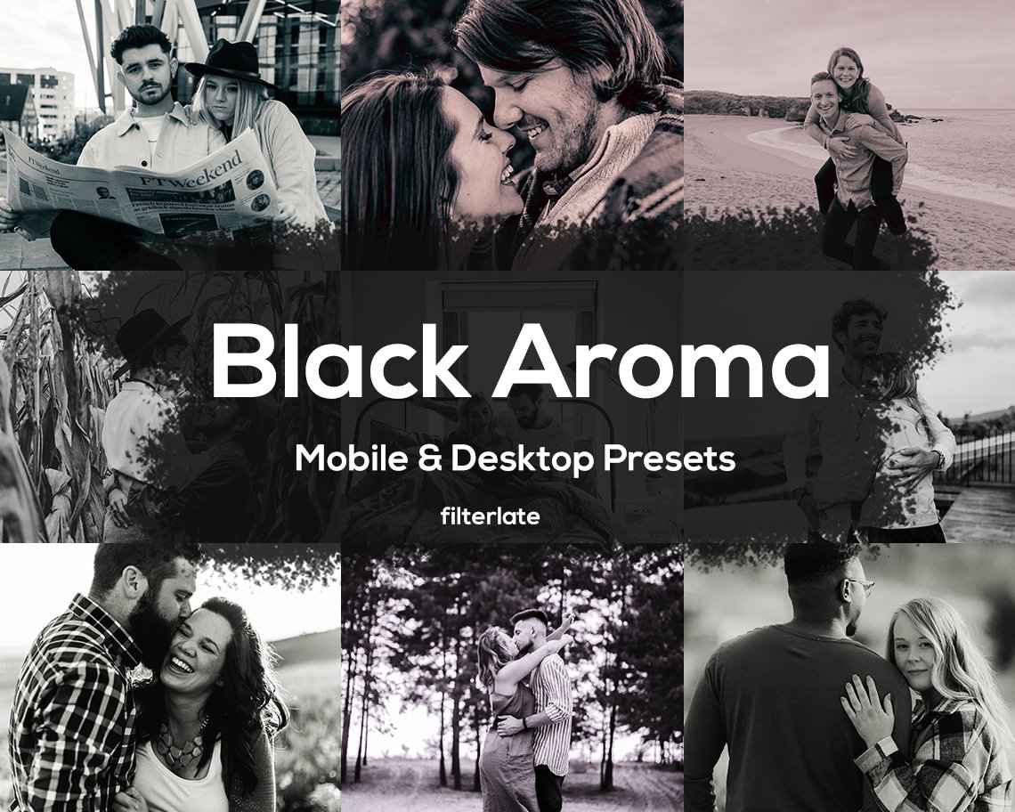 Black Aroma Mobile & Desktop Presetscover image.