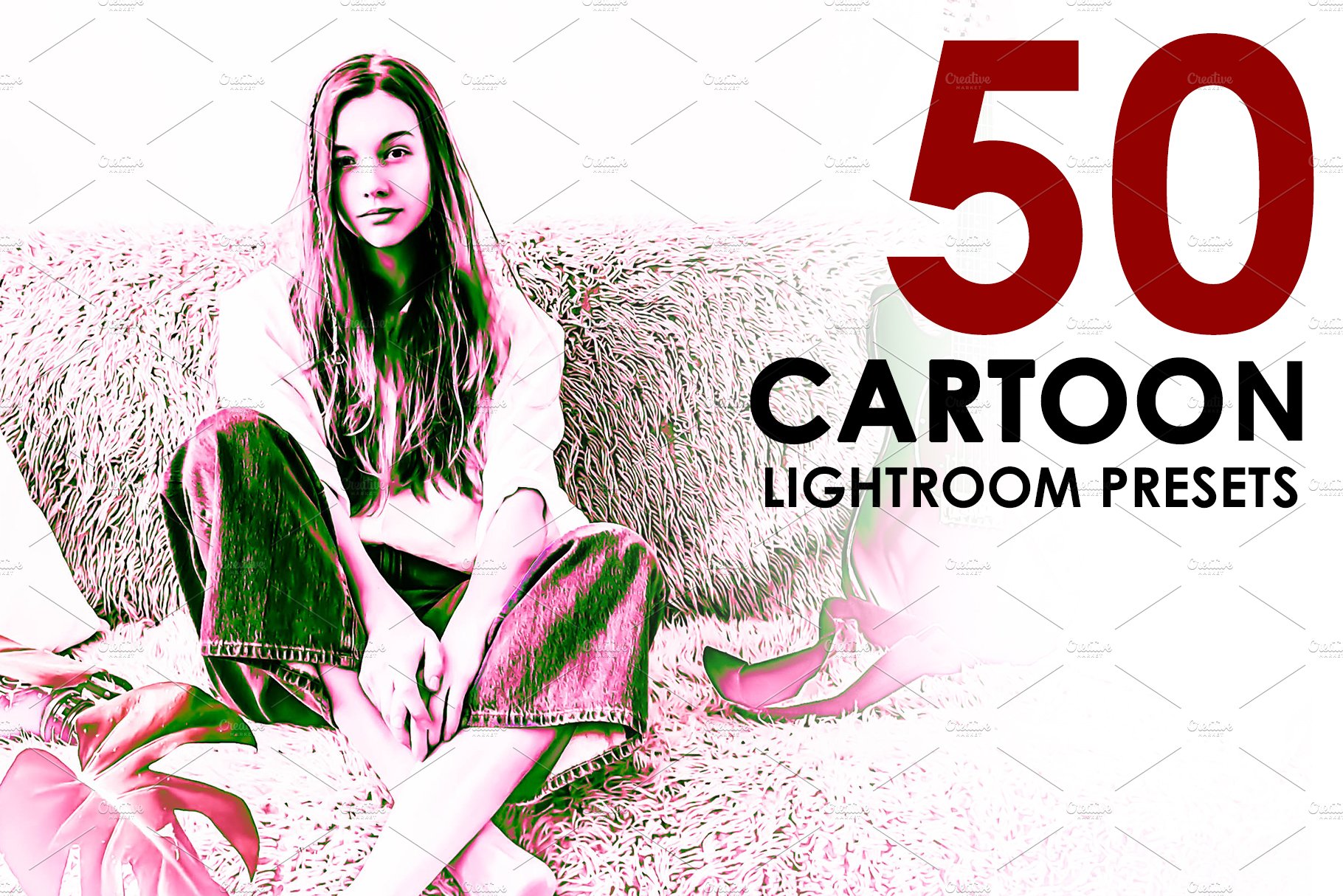 50 Cartoon Lightroom Presetscover image.