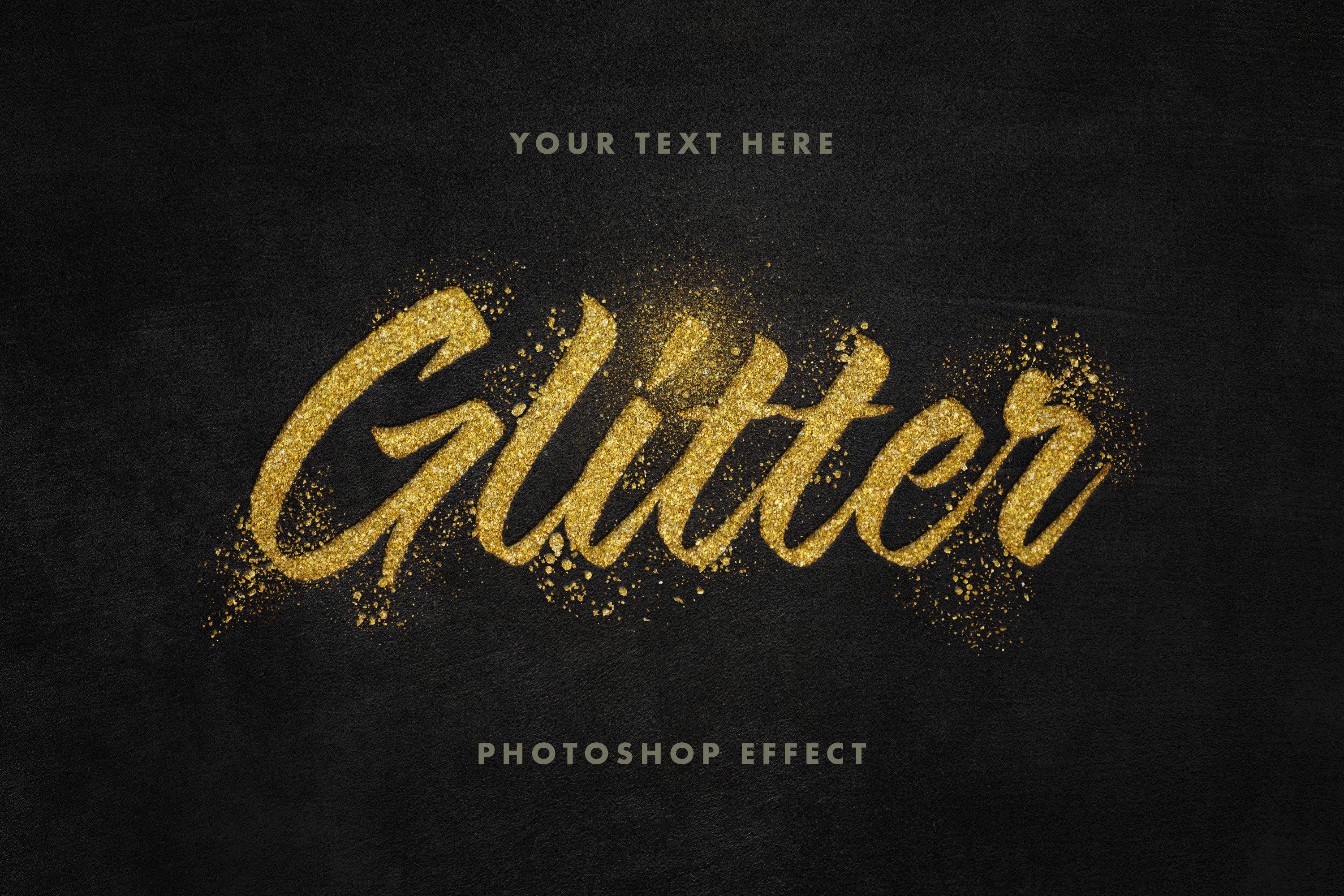 Golden Glitter Text Effectcover image.