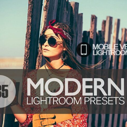 Modern Lightroom Mobile Presetscover image.