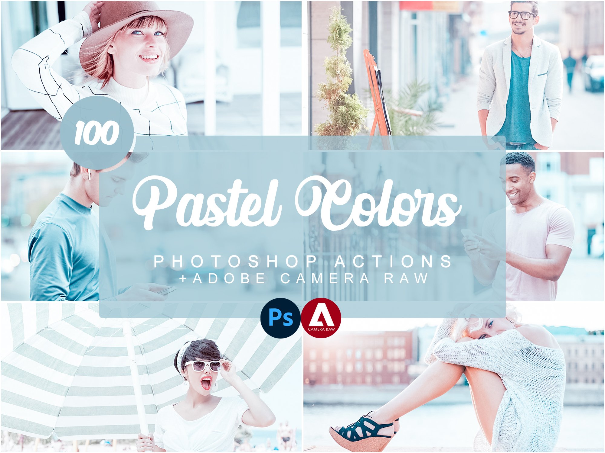 Pastel Colors Photoshop Actionscover image.