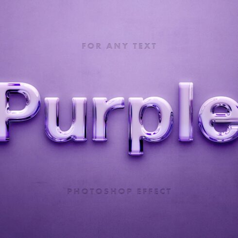 Purple Glass 3D Text Effectcover image.