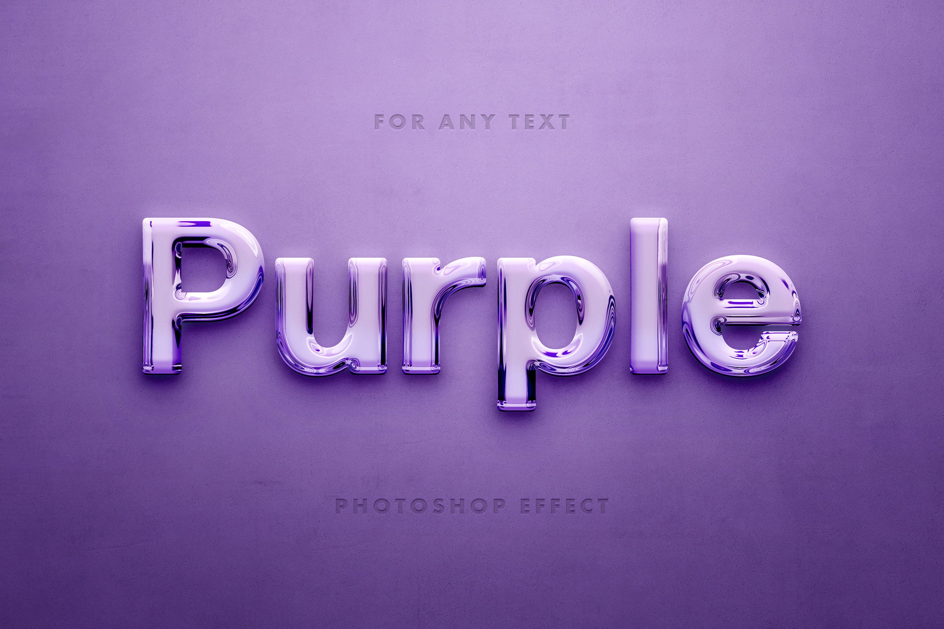 Purple Glass 3D Text Effectcover image.