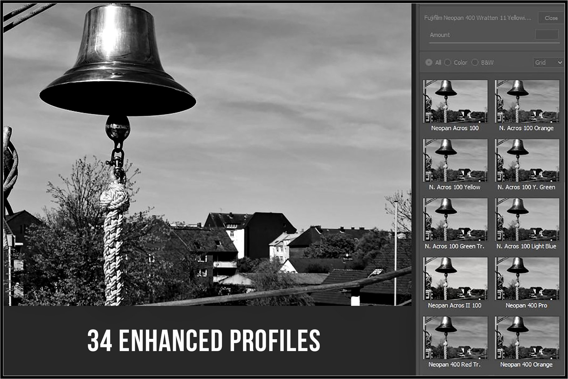 Fujifilm Black & White Film profilespreview image.