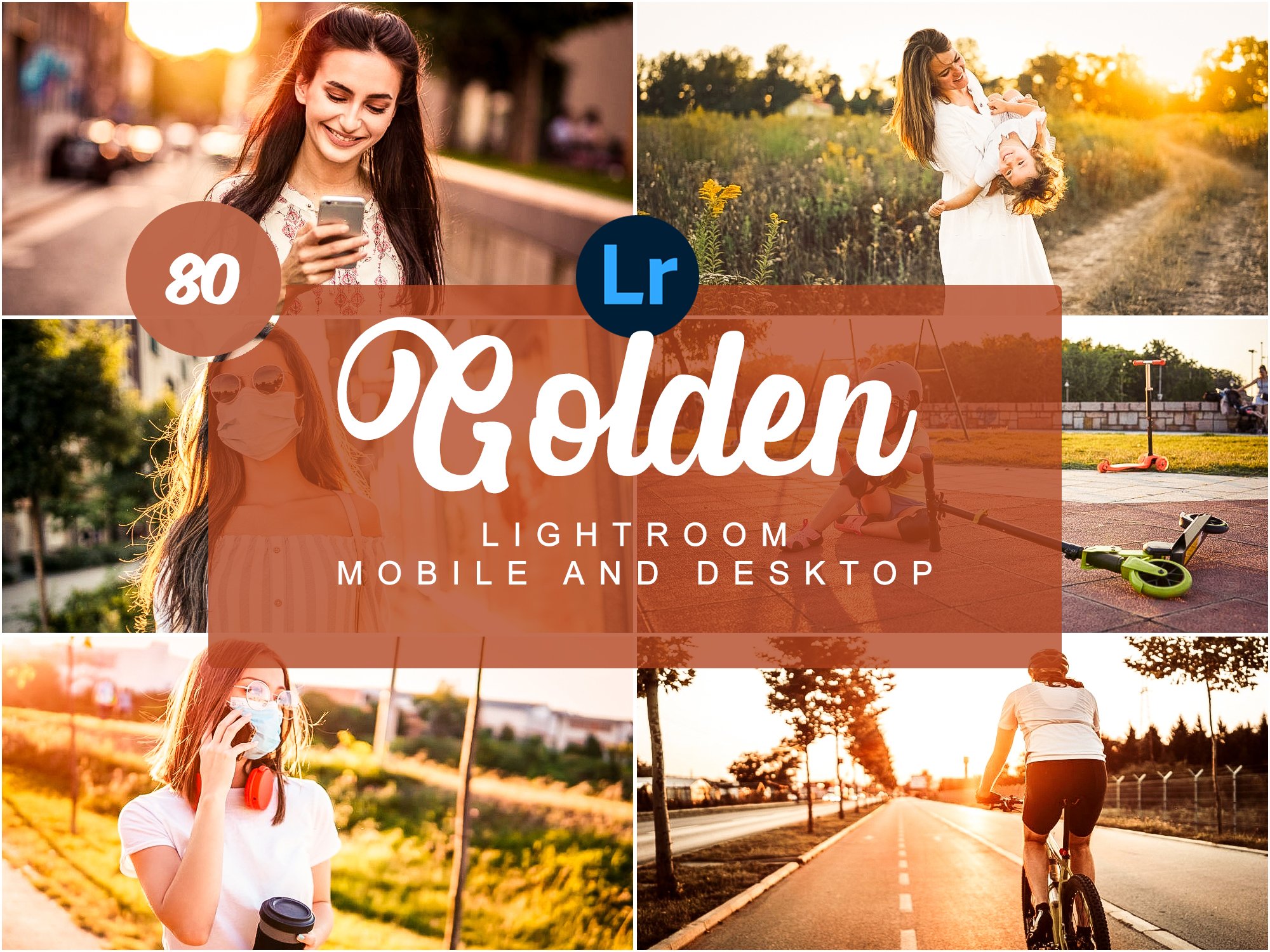 Golden Mobile and Desktop PRESETScover image.