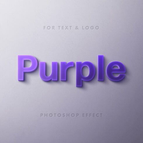 Purple Logo and Text Effectcover image.