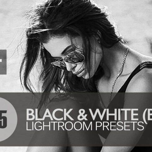 Black White Lightroom Presets bundlecover image.