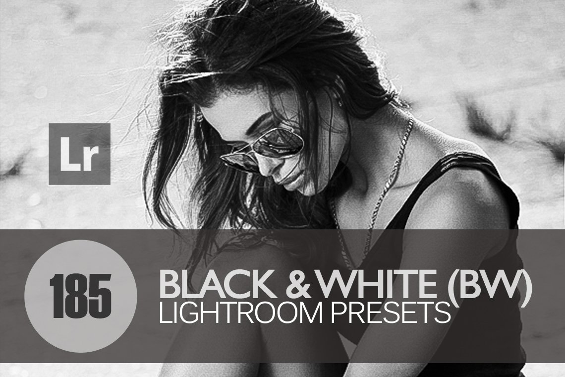 Black White Lightroom Presets bundlecover image.