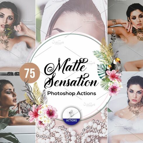 75 Matte Sensation Photoshop Actionscover image.