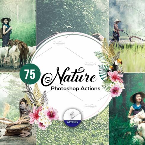 75 Nature Photoshop Actionscover image.